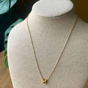 Taurus Zodiac Symbol Gold Chain Necklace
